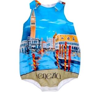 NEW Sold Out Authentic Dolce & Gabbana Venezia Italy Baby Romper/Bodysuit